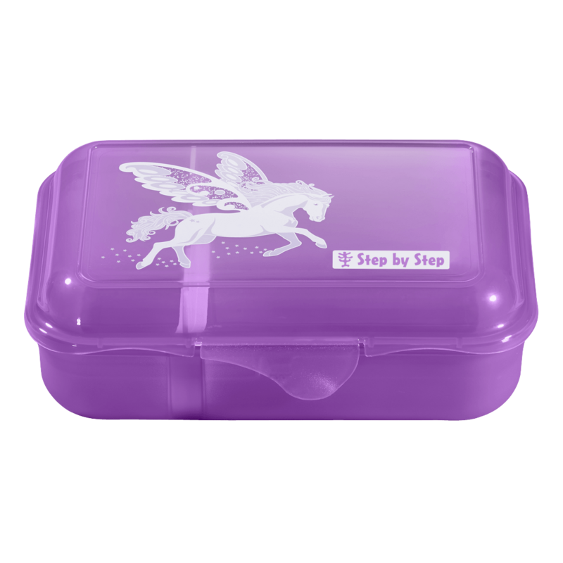 Step by Step, Lunchbox / Brotdose,  DREAMY PEGASUS SHADOW, GRATIS Personalisierung