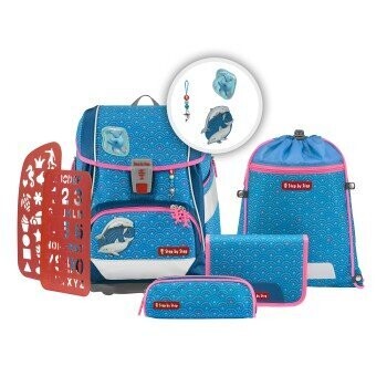 Step by Step, 2in1 Plus,  Schulranzen-Set, 6 teilig, DOLPHIN PIPPA