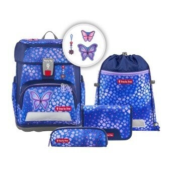 Step by Step, Cloud, Schulranzen-Set, 5 teilig, Butterfly Maja