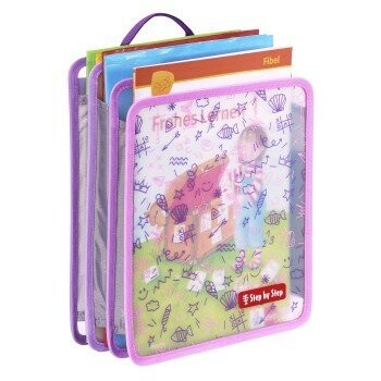 Step by Step, faltbare Heftbox, pink