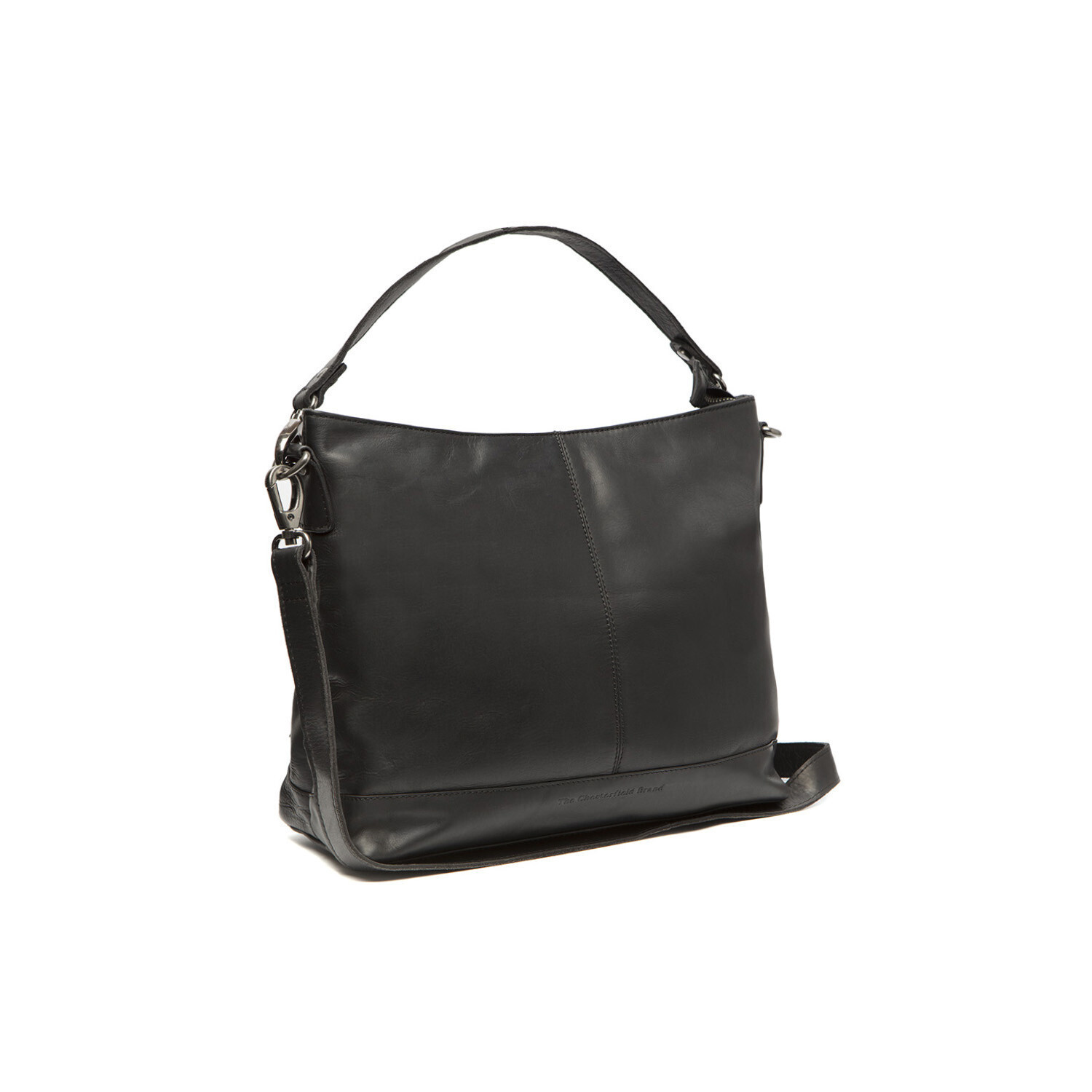 Chesterfield, Schultertasche *Amelia, Waxed Pull Up, schwarz