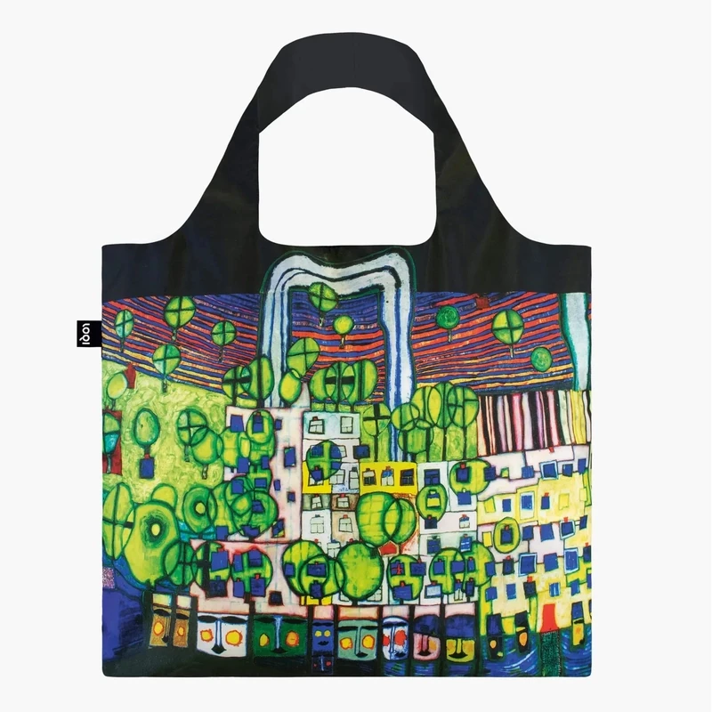 LOQI Friedensreich Hundertwasser, 839 The Third Skin, Faltbeutel