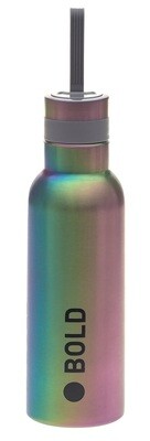 Lässig Edelstahl Trinkflasche - BOLD Rainbow, Bunt