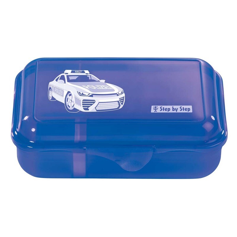 Step by Step, Lunchbox / Brotdose, POLICE CAR CODY,  GRATIS Personalisierung