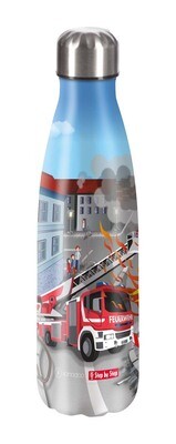 Step by Step, isolierte Edelstahl-Trinkflasche, „FIRE ENGINE BRANDON“ Step by Step, isolierte Edelstahl-Trinkflasche, „FIRE ENGINE BRANDON“