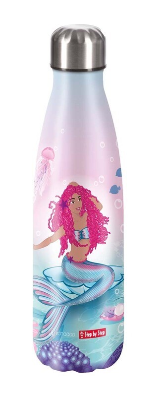 Step by Step, isolierte Edelstahl-Trinkflasche, „MERMAID LOLA“