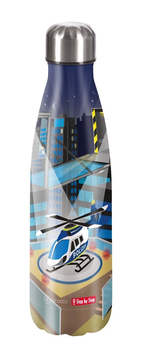 Step by Step, isolierte Edelstahl-Trinkflasche, „HELICOPTER SAM“