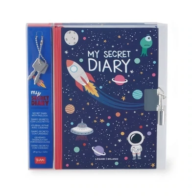 Legami Tagebuch mit Schloß *Weltraum (Space)