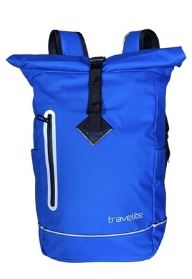 Travelite, *Basics Rollup Rucksack, blau