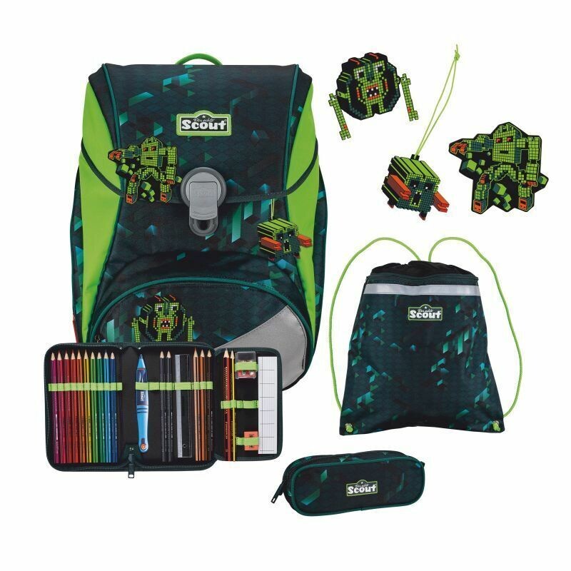 Scout, Alpha - Schulranzen-Set (4-teilig) *Cubes