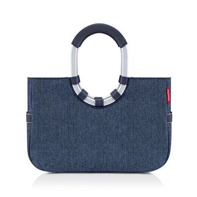 Reisenthel, Einkaufskorb Loopshopper M, herringbone dark blue Reisenthel, Einkaufskorb Loopshopper M, herringbone dark blue