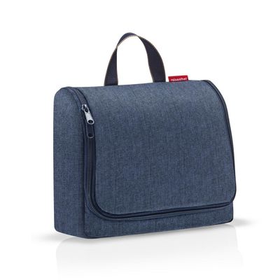 REISENTHEL toiletbag XL (Waschtasche), herringbone dark blue