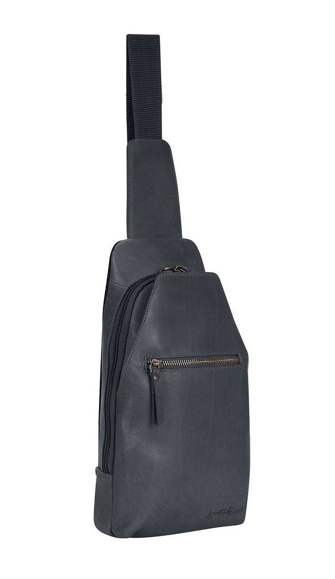 Justified Crossbag Leder schwarz
