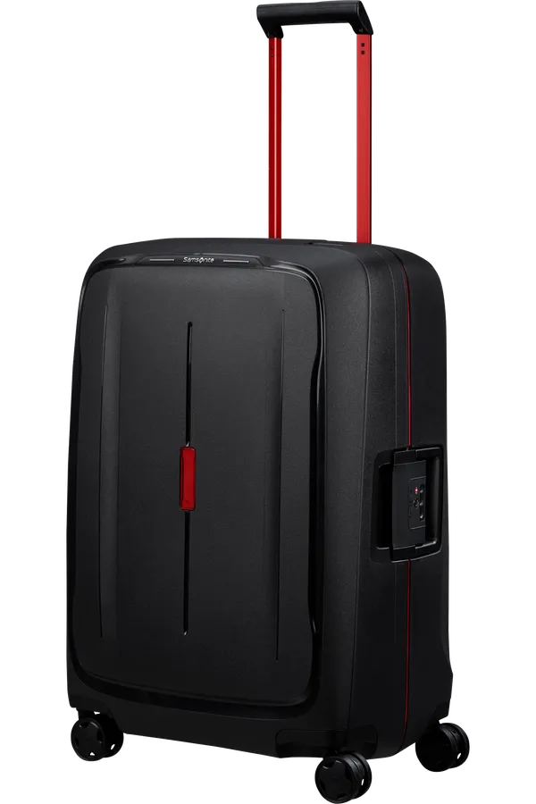 Samsonite, *ESSENS 4 Rollen-Trolley, Größe M 69cm , NEU CHARCOAL/RED