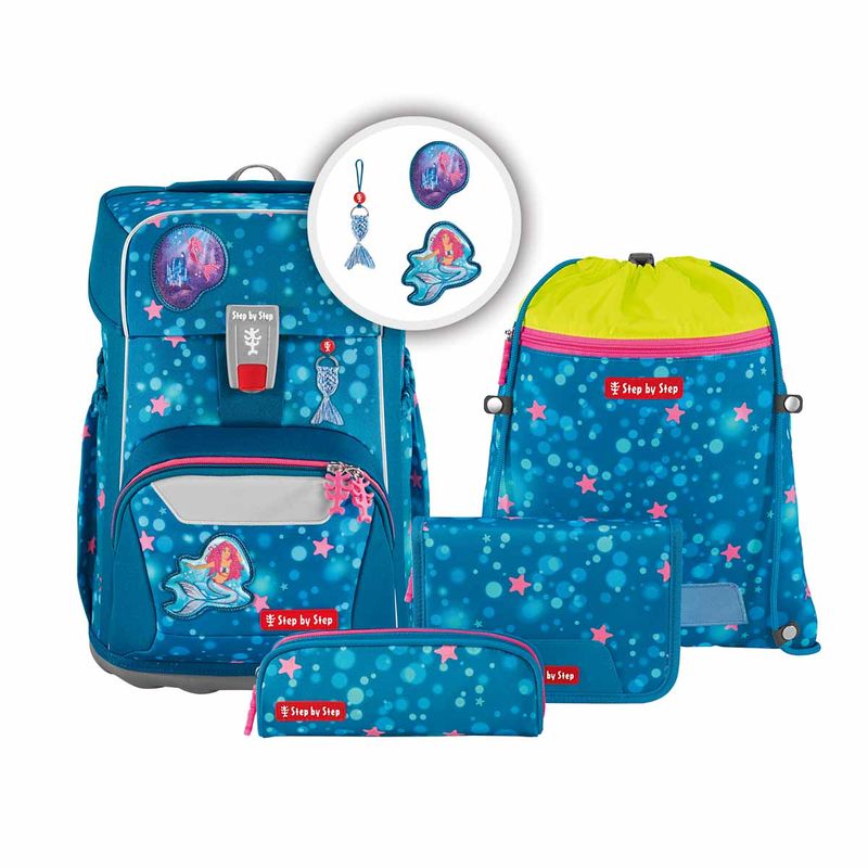 Step by Step, Giant - Der NEUE große Schulrucksack - Set 5 teilig, MERMAID LOLA