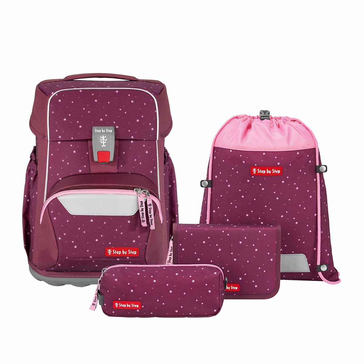 Step by Step Schulranzen-Set  4teilig Basis *BERRY STARS