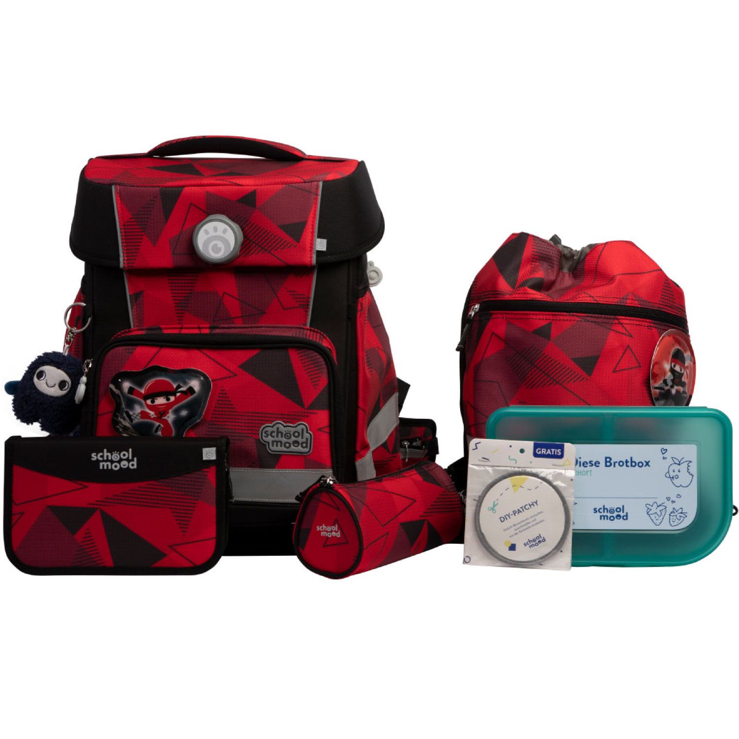 School Mood, Schulranzen-Set, Champion Maxx PRO , „Kai" (Ninja)