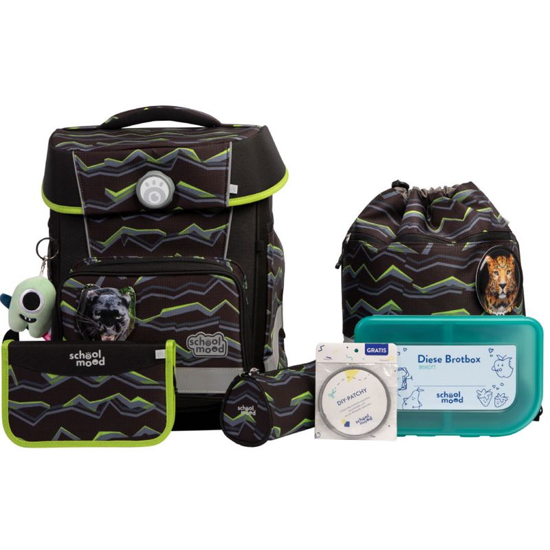School Mood, Schulranzen-Set, Champion Maxx PRO , „Finn School Mood, Schulranzen-Set, Champion Maxx PRO , „Finn" (Raubkatzen)