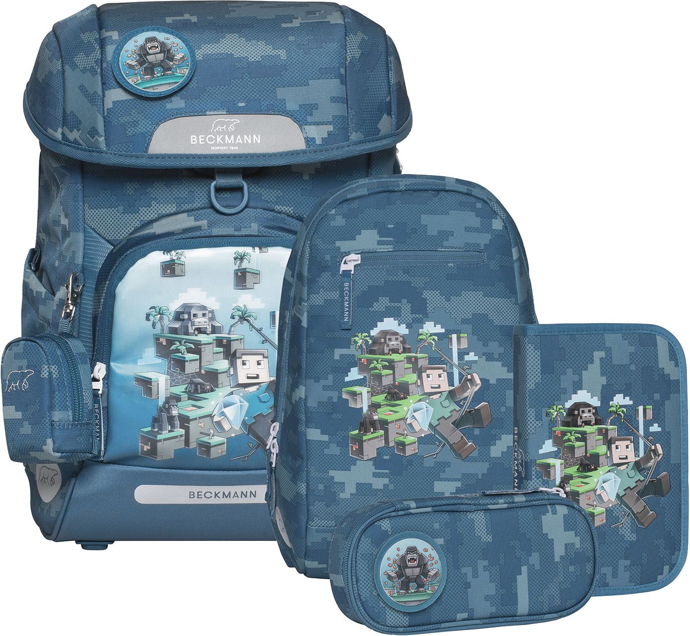 Beckmann® Schulranzen-Set *Plus Air, Jungle Game