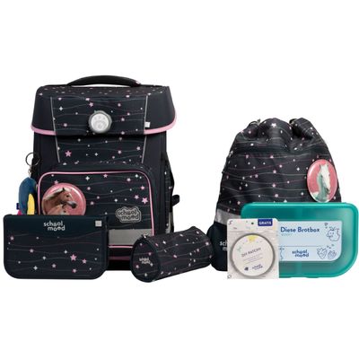 School Mood, Schulranzen - Set (7-teilig), Champion PRO ELLA (Pferd)