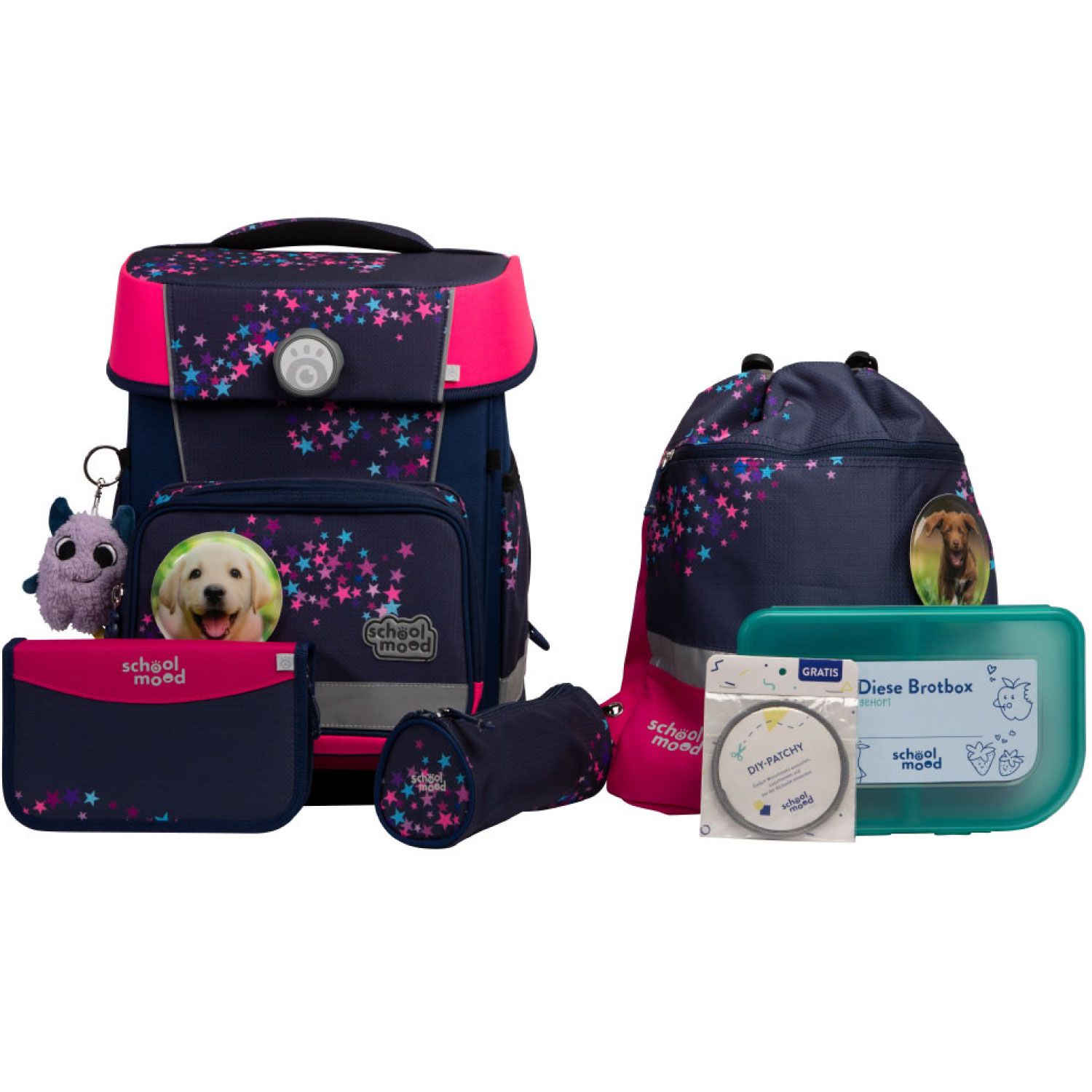 School Mood, Schulranzen-Set, Champion Maxx PRO , „LENI" (Hund)