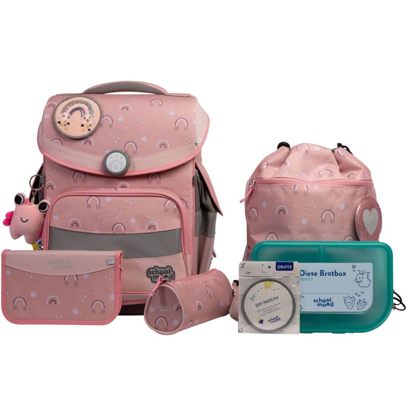 School Mood Schulranzenset 7teilig,+ GRATIS WARNWESTE, Timeless PRO, Rainbow (Regenbogen) School Mood Schulranzenset 7teilig,+ GRATIS WARNWESTE, Timeless PRO, Rainbow (Regenbogen)