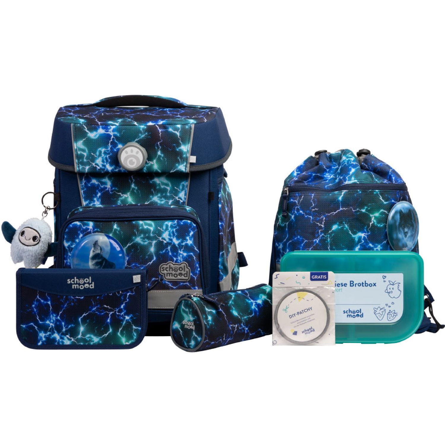 School Mood, Schulranzen-Set, Champion Maxx PRO , „Felix" (Wolf)