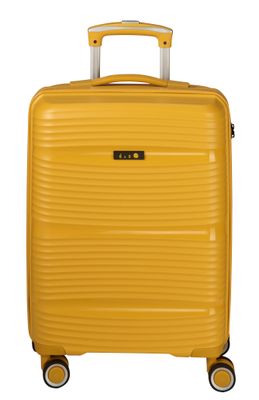 d&n, 4 Rollen Trolley, Polypropylen, Grösse S BORDGEPÄCK (55cm), gelb