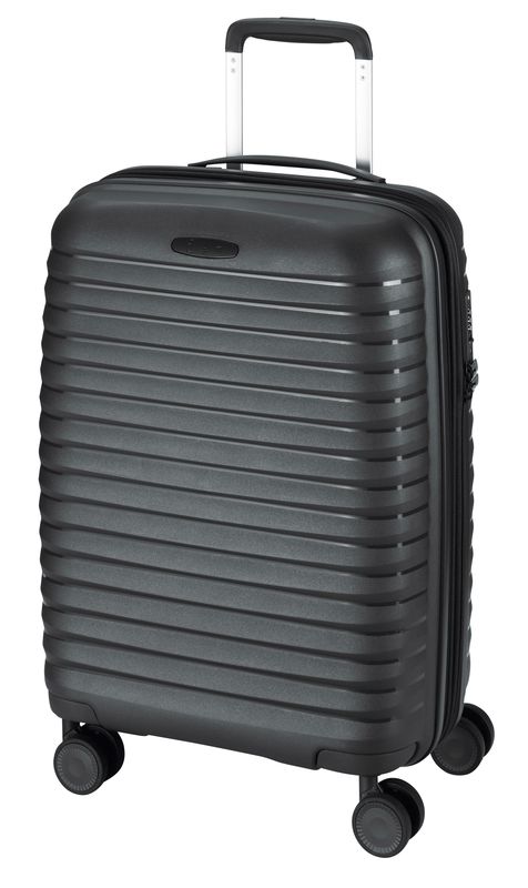 d&n, 4 Rollen Trolley, Polypropylen, Grösse L+ erweiterbar (75cm), schwarz