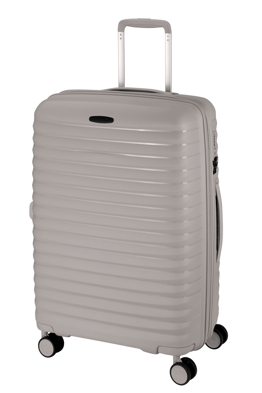 d&n, 4 Rollen Trolley, Polypropylen, Grösse L+ erweiterbar (76cm), grau