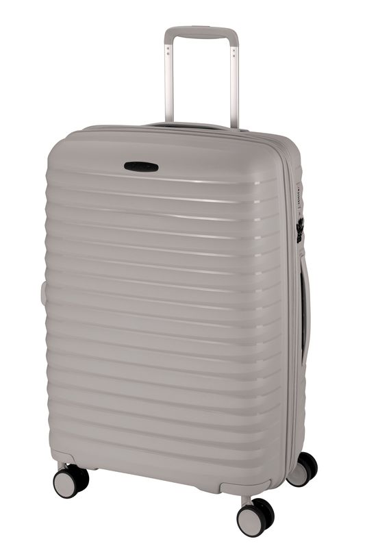 d&n, 4 Rollen Trolley, Polypropylen, Grösse L+ erweiterbar (76cm), grau