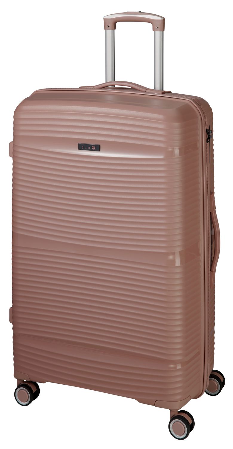 d&n, 4 Rollen Trolley, Polypropylen, Grösse M (66cm), taupe