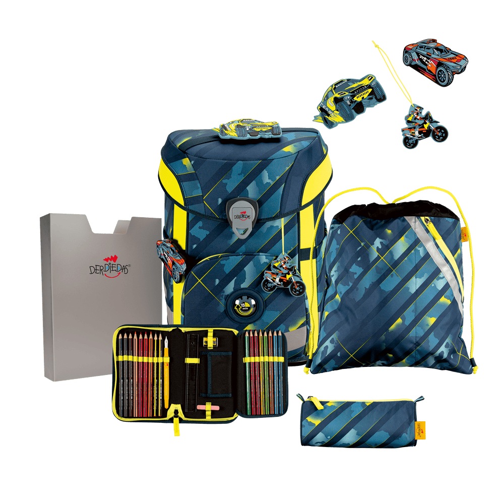 DerDieDas, ErgoFlex Easy *Speed Challenge, Schulranzen-Set 6-teilig