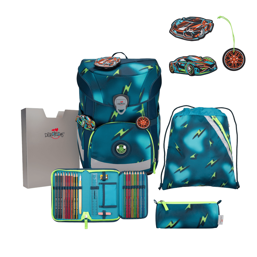 DerDieDas Schulranzen-Set 5tlg. ErgoFlex Superlight  *Magic Light