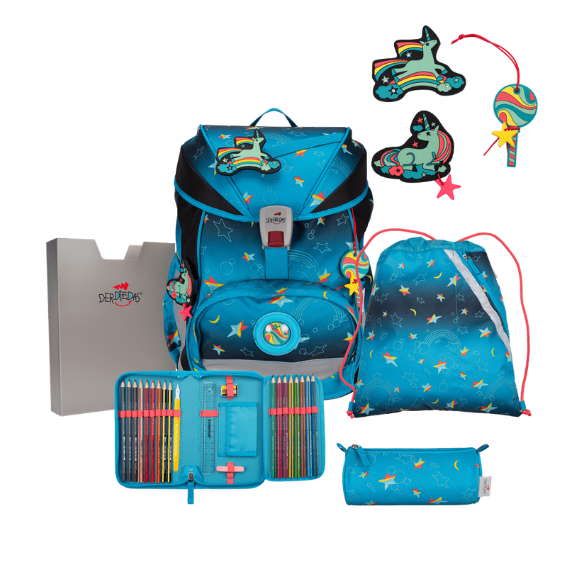 DerDieDas ErgoFlex Exklusiv LED Rainbow Star - Schulranzen Set 5tlg. - Der Flexible! DerDieDas ErgoFlex Exklusiv LED Rainbow Star - Schulranzen Set 5tlg. - Der Flexible!