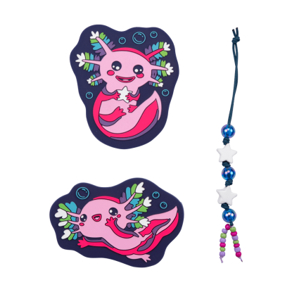 DerDieDas, Wechselbuttons, 3-tlg Set, „NEON PUNKIE“