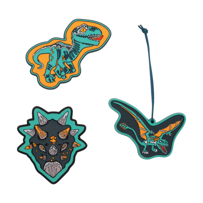 DerDieDas, Wechselbuttons, 3-tlg Set, „Dino Time“