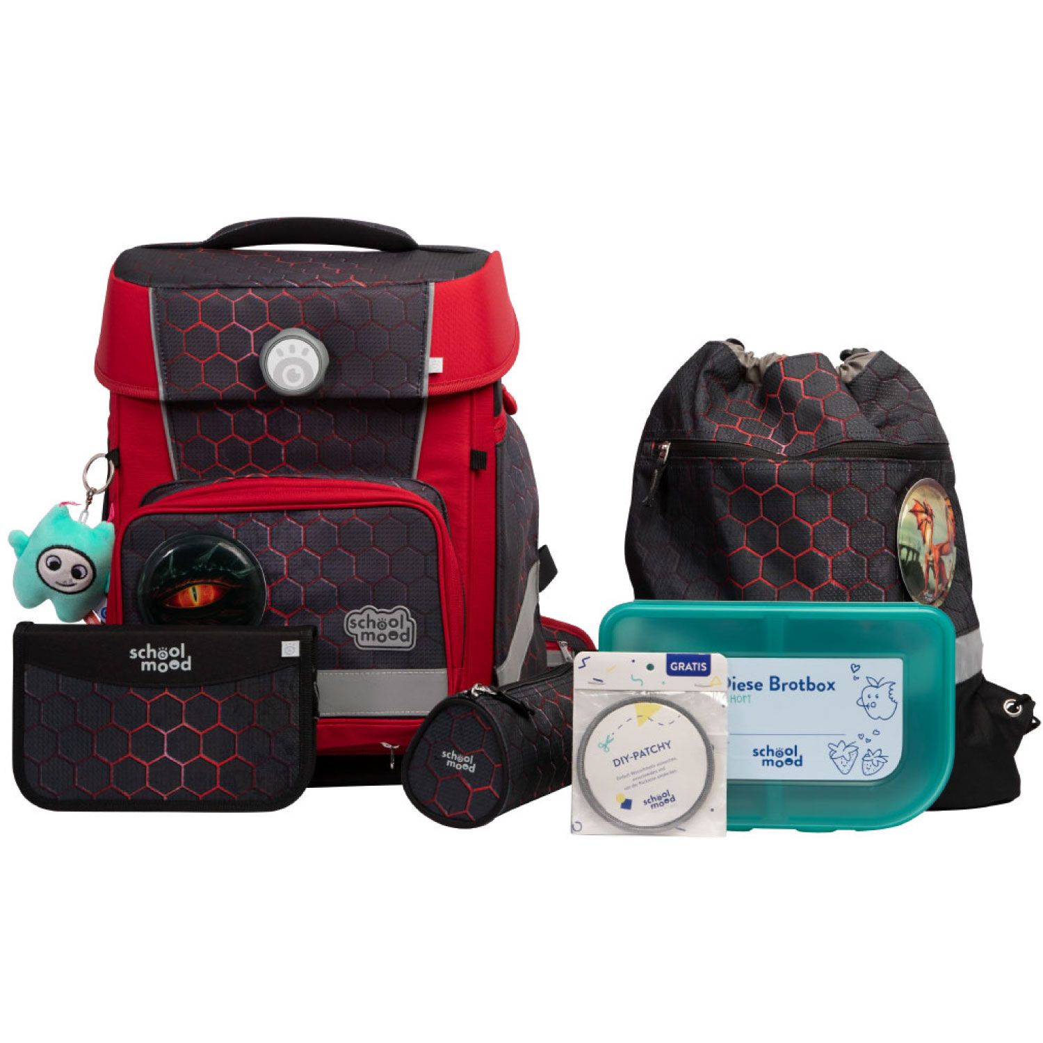 School Mood, Schulranzen-Set, Champion Maxx PRO , „Mika" (Drache)
