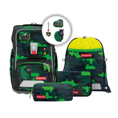 Step by Step, Giant - Der NEUE große Schulranzen - Set 5 teilig, Black Cat Chiko Step by Step, Giant - Der NEUE große Schulranzen - Set 5 teilig, Black Cat Chiko