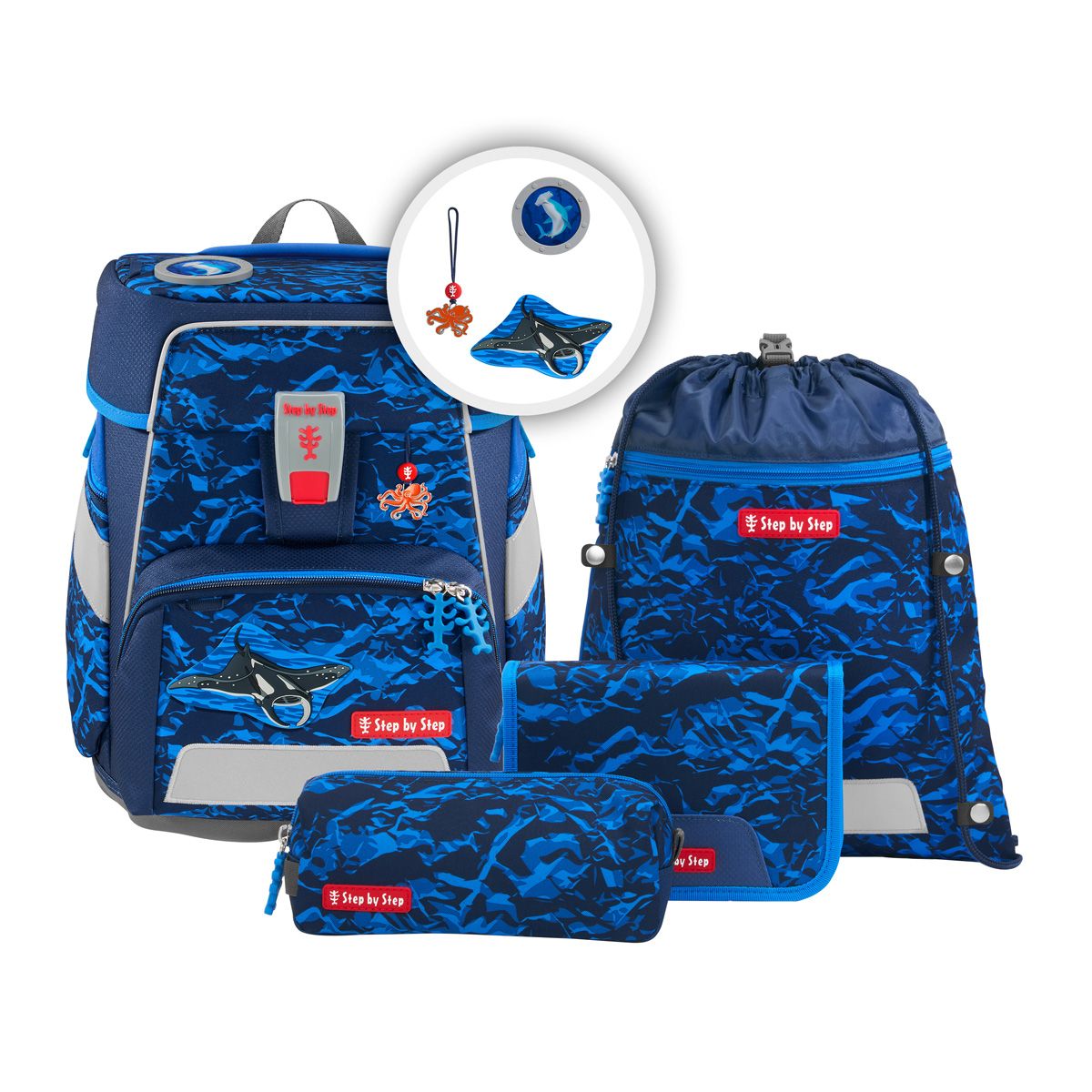 Step by Step, Space Schulranzen-Set, 5 teilig *Manta Rio
