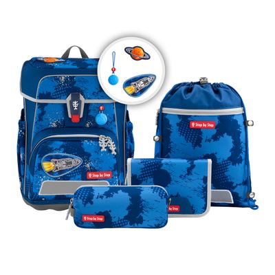 Step by Step, CLOUD REFLECT, Schulranzen-Set, 5 teilig *Rocket Novo Step by Step, CLOUD REFLECT, Schulranzen-Set, 5 teilig *Rocket Novo