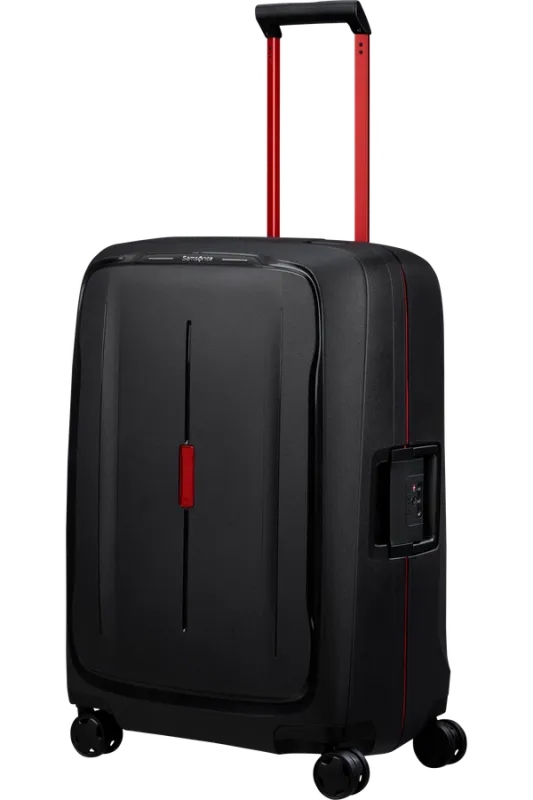 Samsonite, *ESSENS 4 Rollen-Trolley, Größe M 69cm , NEU CHARCOAL/RED