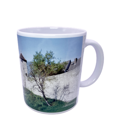 Tasse aus Keramik, weiß, Motiv Stadt Mühlhausen Hoher Graben Tasse aus Keramik, weiß, Motiv Stadt Mühlhausen Hoher Graben