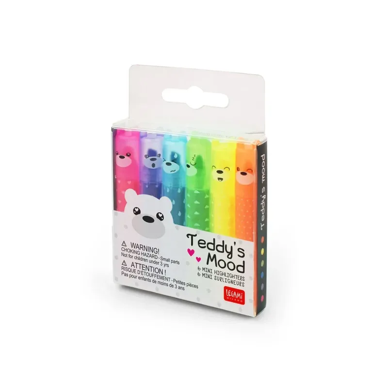LEGAMI 6 Mini Textmarker „Teddy´s Mood“ LEGAMI 6 Mini Textmarker „Teddy´s Mood“