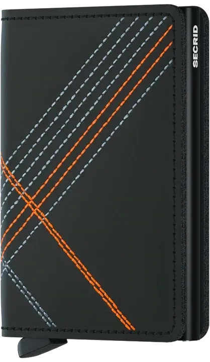 SECRID Slimwallet Stitch Linea Orange