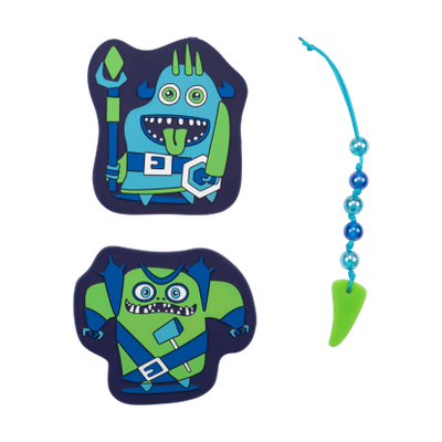 DerDieDas, Wechselbuttons, 3-tlg Set, „NEON MONSTER“ DerDieDas, Wechselbuttons, 3-tlg Set, „NEON MONSTER“