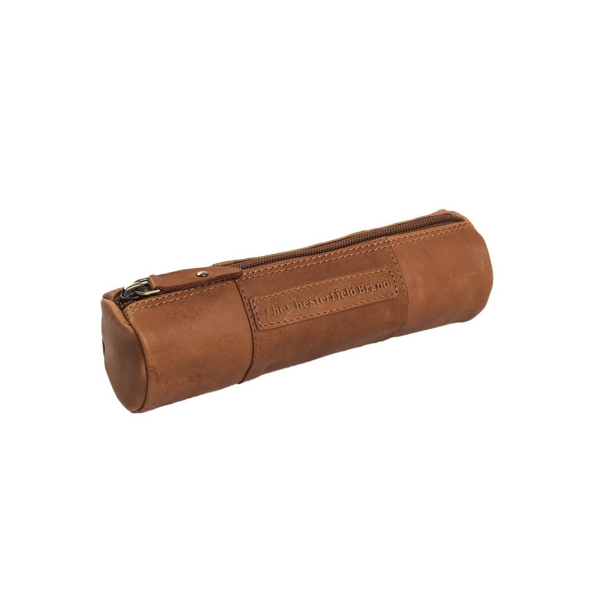 Chesterfield, Stiftetui *Lea, Waxed Pull Up, cognac