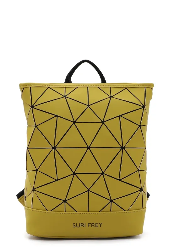 SURI FREY, Rucksack Sports,  oliv oil / Senfgelb