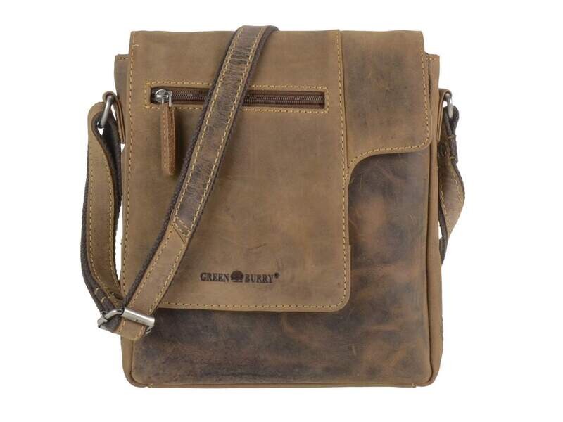 Green Burry, Umhängetasche, unisex, Leder, Vintage-Leder Green Burry, Umhängetasche, unisex, Leder, Vintage-Leder