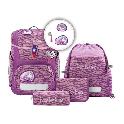 Step by Step, CIRCLE Schulranzen-Set (5 teilig)*Lovely Unicorn Step by Step, CIRCLE Schulranzen-Set (5 teilig)*Lovely Unicorn